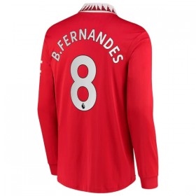 Jalkapallo Pelipaidat/Peliasut Manchester United B. Fernandes 8 Kotipelipaita 2022-23 Pitkähihainen